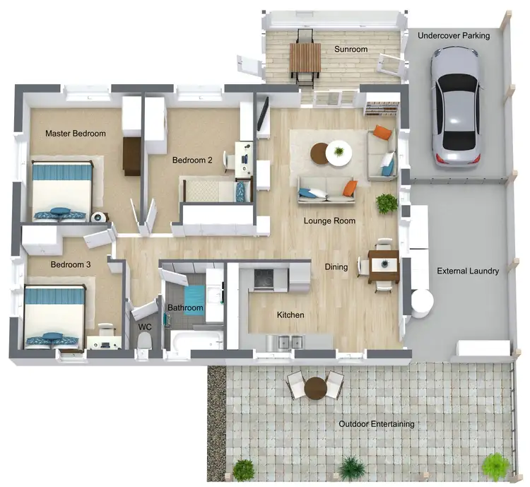 Floorplan of Homely house listing, 28 Oak Street, Holloways Beach QLD 4878