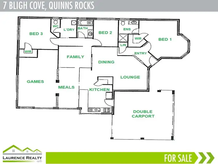 Floorplan of Homely house listing, 7 Bligh Cove, Quinns Rocks WA 6030