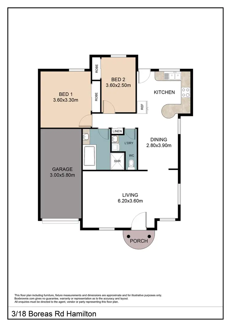 Floorplan of Homely villa listing, 3/18 Boreas Road, Hamilton North NSW 2292