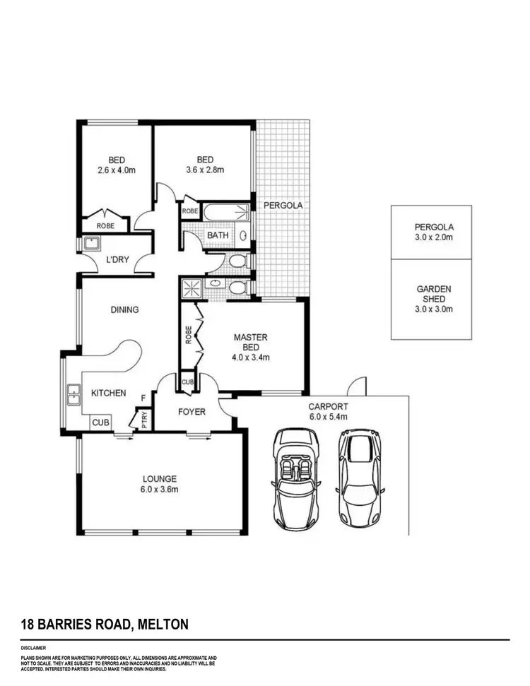 Floorplan of Homely house listing, 18 Barries Road, Melton VIC 3337