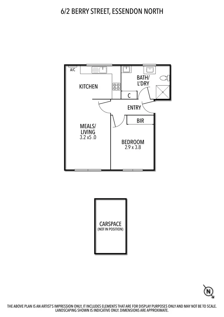 Floorplan of Homely flat listing, 6/2 Berry Street, Essendon North VIC 3041