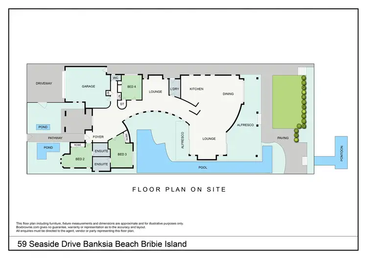 Floorplan of Homely house listing, 59 Seaside Drive, Banksia Beach QLD 4507