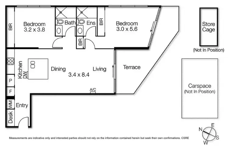 Floorplan of Homely apartment listing, 1810/50 Albert Road, South Melbourne VIC 3205