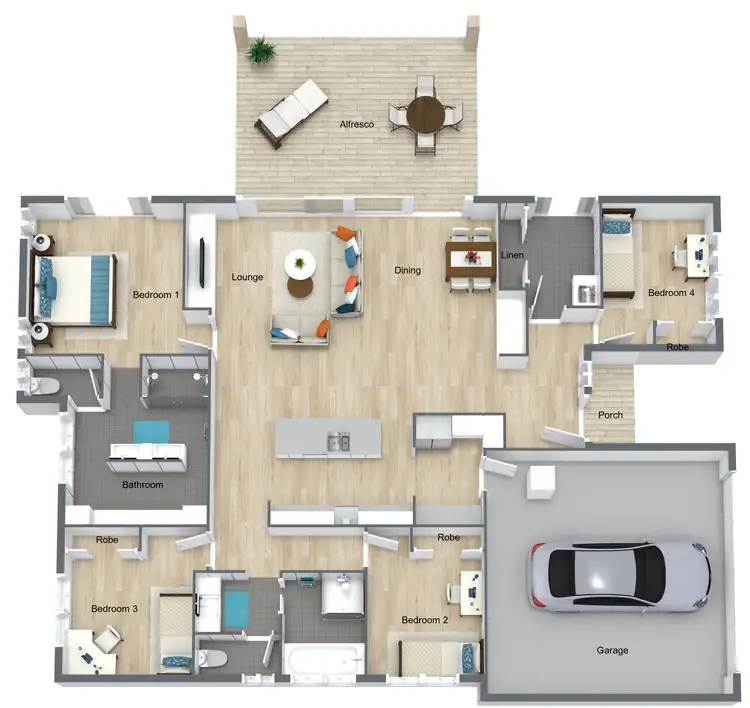 Floorplan of Homely house listing, 12 Newland Court, Bentley Park QLD 4869