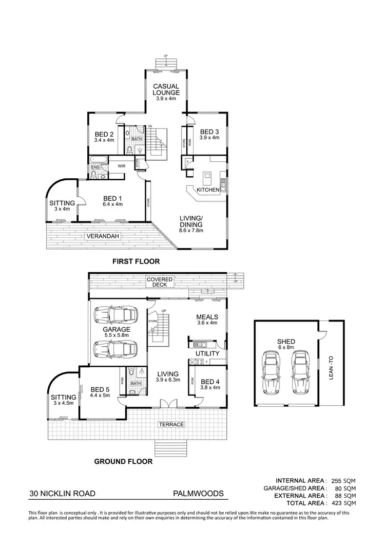 Floorplan of Homely house listing, 30 Nicklin Road, Palmwoods QLD 4555