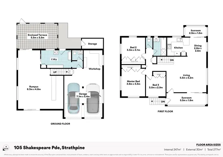 Floorplan of Homely house listing, 105 Shakespeare Parade, Strathpine QLD 4500