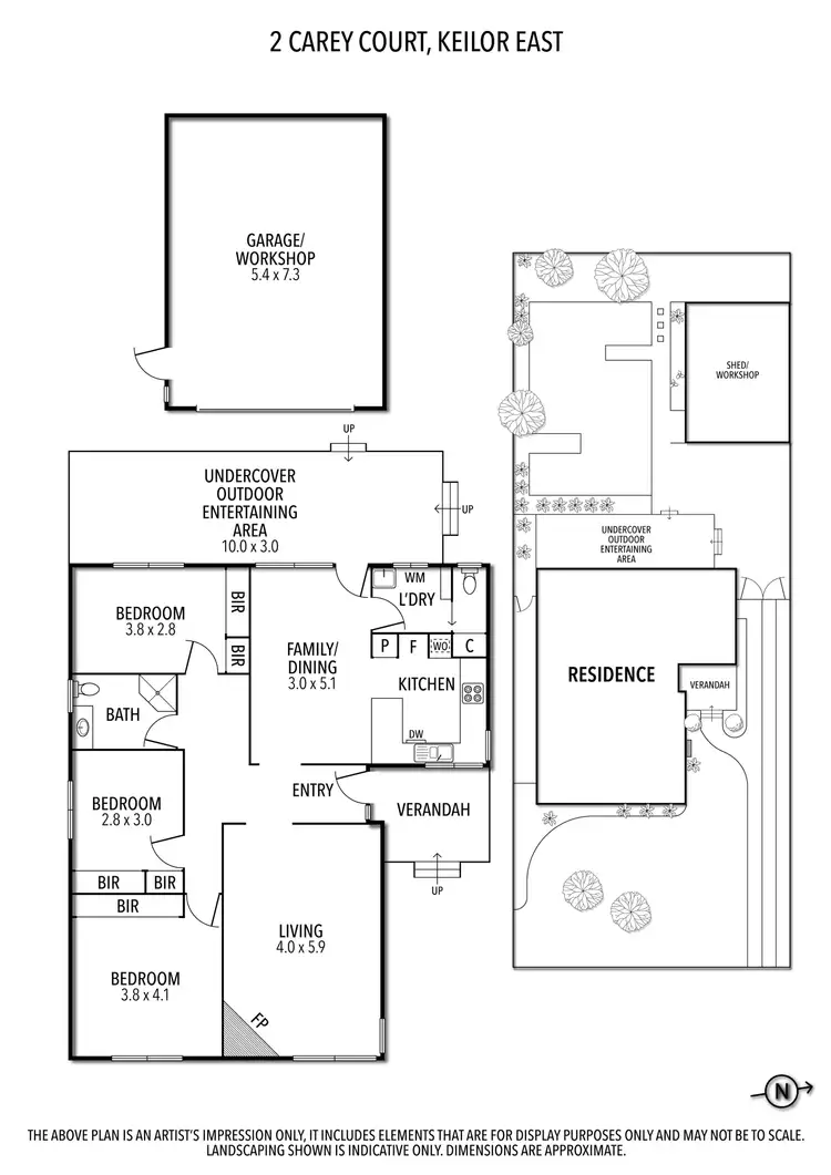 Floorplan of Homely house listing, 2 Carey Court, Keilor East VIC 3033