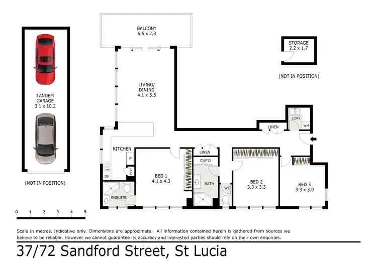 Floorplan of Homely apartment listing, 37/72 Sandford Street, St Lucia QLD 4067