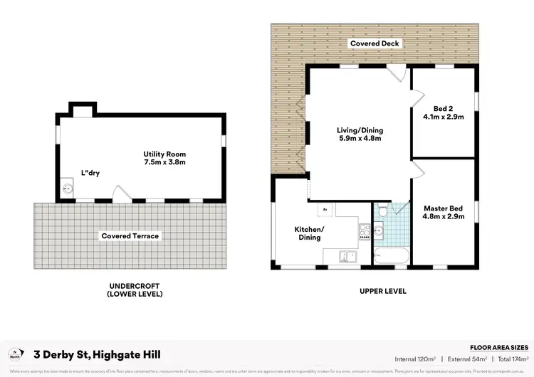 Floorplan of Homely house listing, 3 Derby Street, Highgate Hill QLD 4101