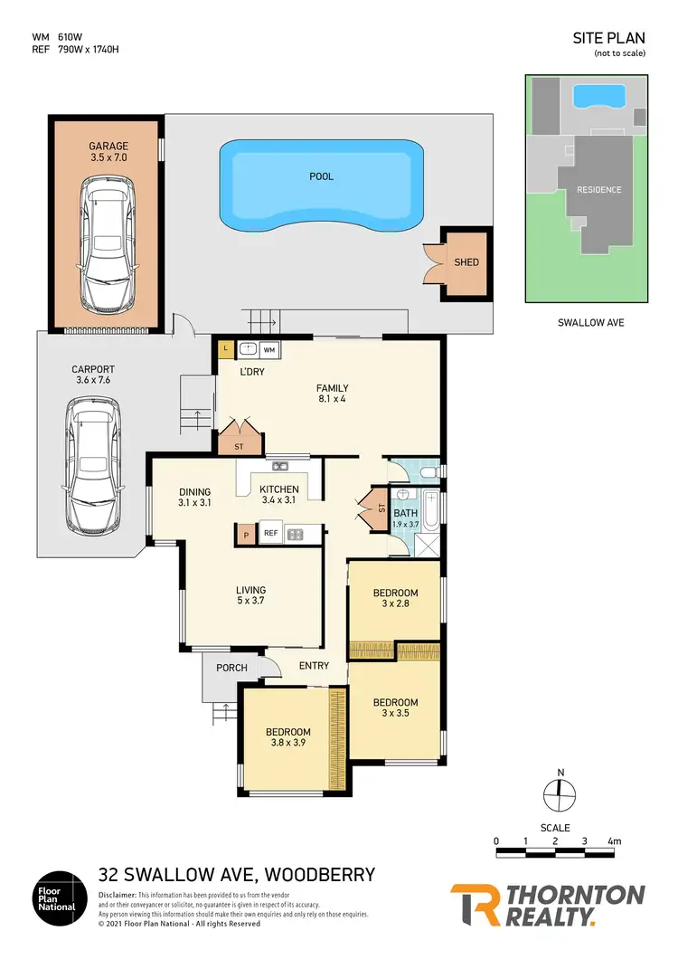 Floorplan of Homely house listing, 32 Swallow Avenue, Woodberry NSW 2322