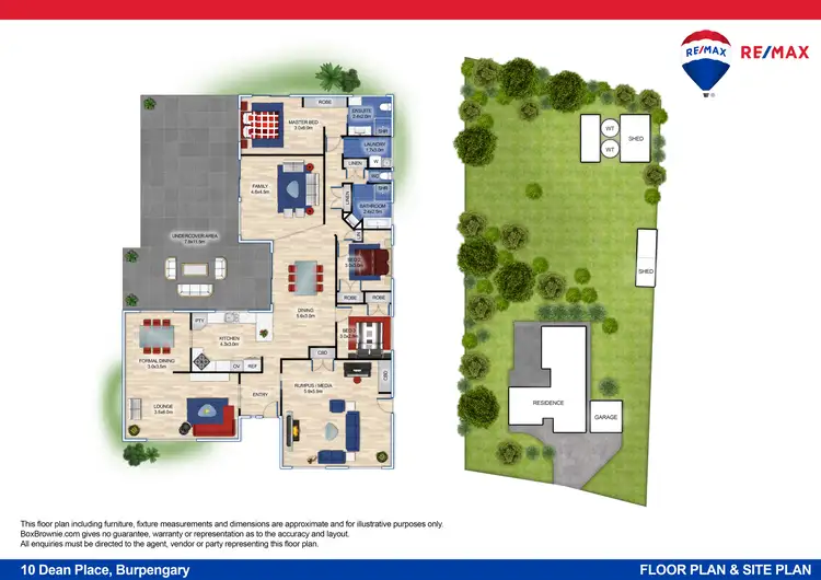 Floorplan of Homely house listing, 10-12 Dean Drive, Burpengary QLD 4505