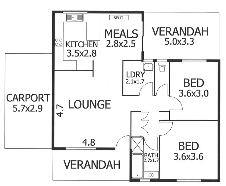 Floorplan of Homely house listing, 3/27 Clara Street, Murray Bridge SA 5253