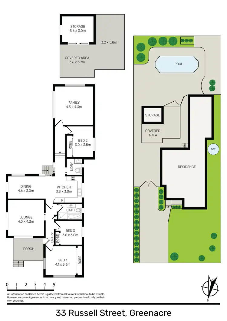 Floorplan of Homely house listing, 33 Russell Street, Greenacre NSW 2190