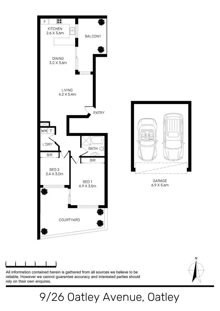 Floorplan of Homely apartment listing, 9/26 Oatley Avenue, Oatley NSW 2223