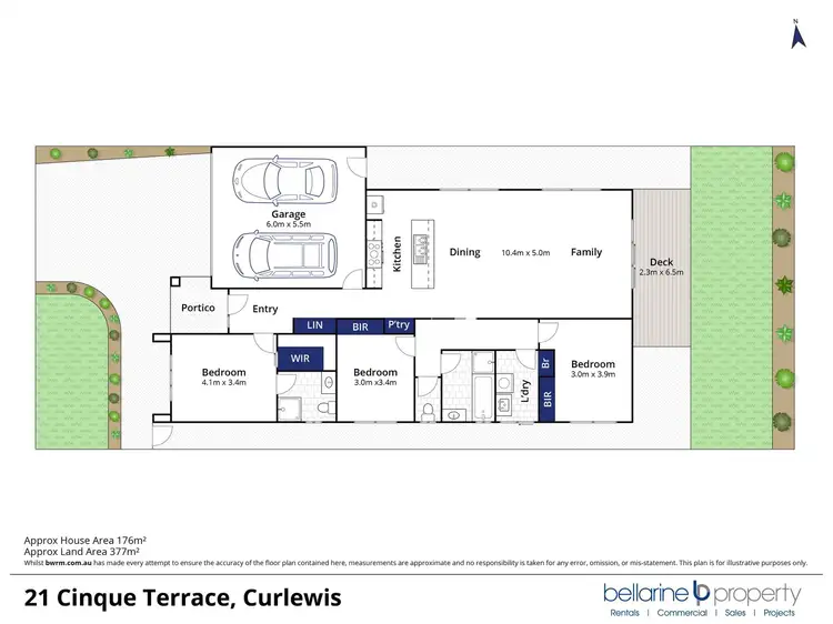 Floorplan of Homely house listing, 21 Cinque Terrace, Curlewis VIC 3222
