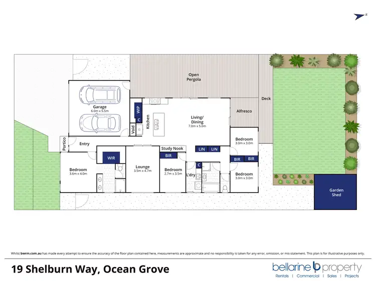 Floorplan of Homely house listing, 19 Shelburn Way, Ocean Grove VIC 3226