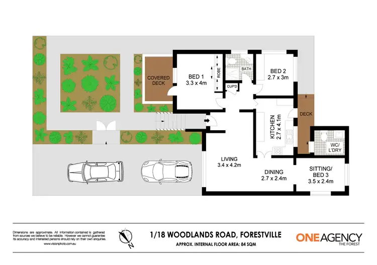 Floorplan of Homely house listing, 1/18 Woodlands Road, Forestville NSW 2087