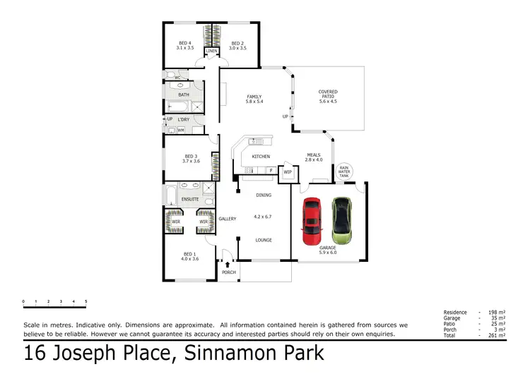 Floorplan of Homely house listing, 16 Joseph Place, Sinnamon Park QLD 4073