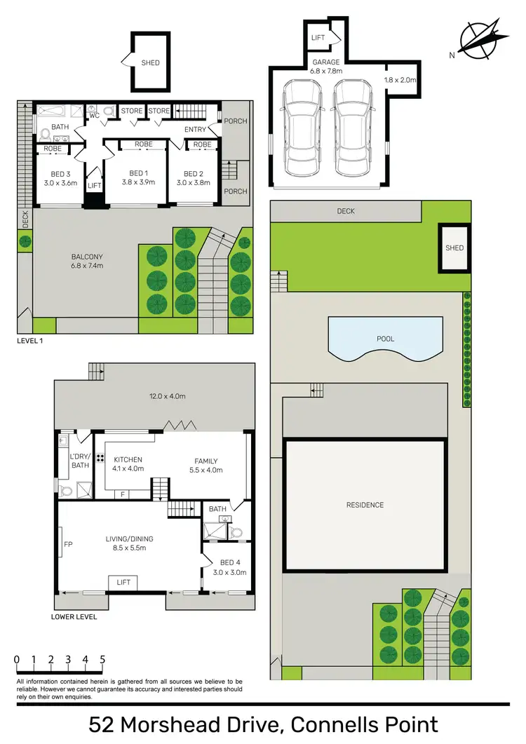 Floorplan of Homely house listing, 52 Morshead Drive, Connells Point NSW 2221
