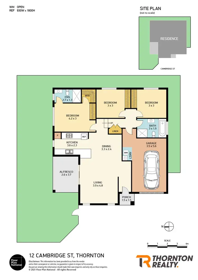 Floorplan of Homely semi-detached listing, 12 Cambridge Street, Thornton NSW 2322