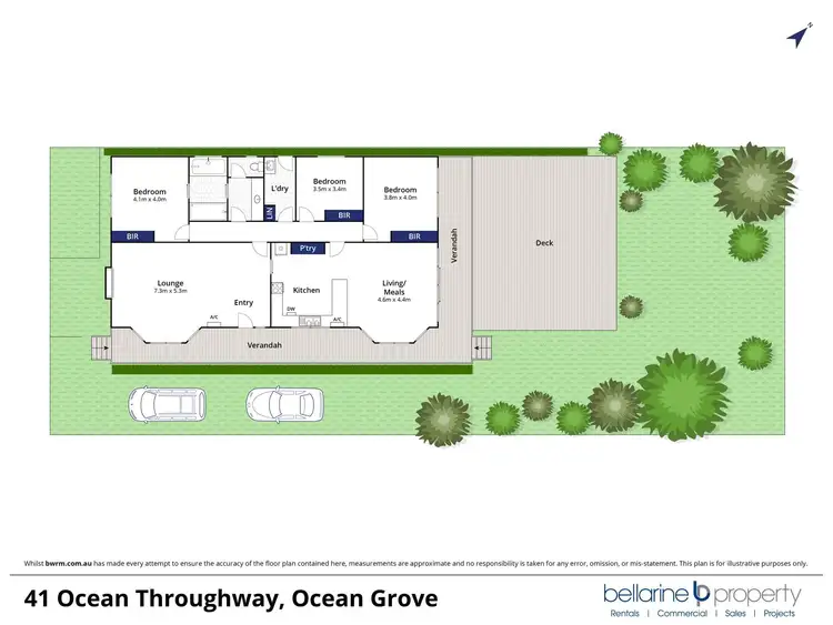 Floorplan of Homely house listing, 41 Ocean Throughway, Ocean Grove VIC 3226