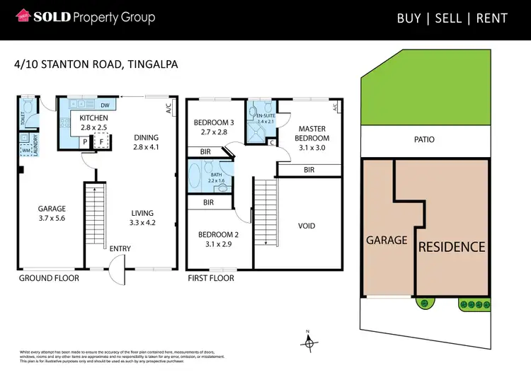 Floorplan of Homely townhouse listing, 4/10 Stanton Road, Tingalpa QLD 4173
