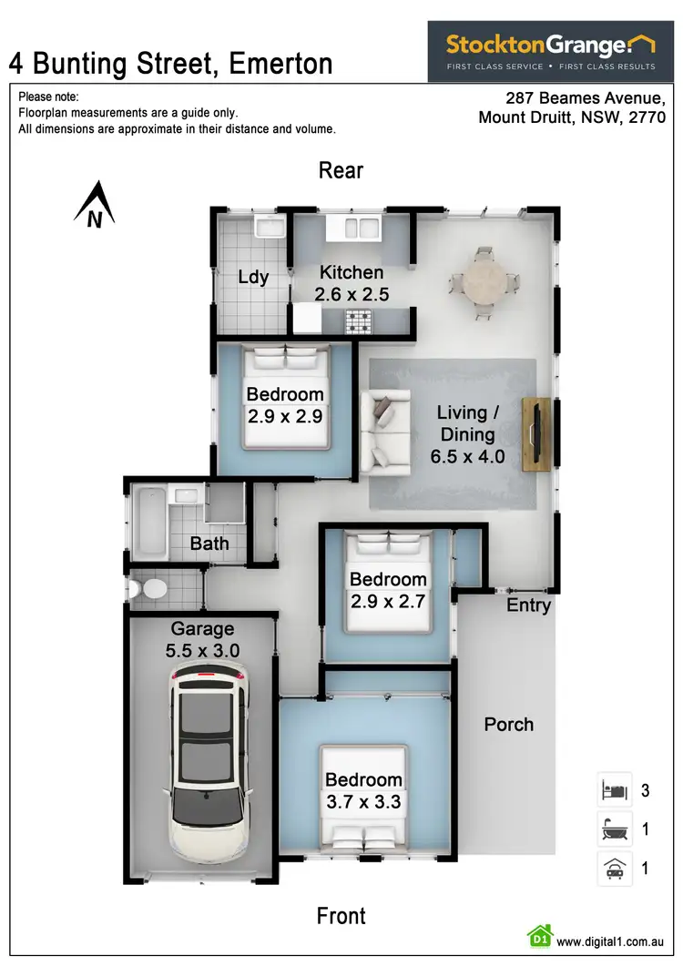 Floorplan of Homely house listing, 4 Bunting Street, Emerton NSW 2770