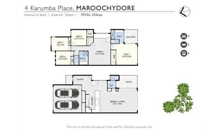 Floorplan of Homely house listing, 4 Karumba Place, Maroochydore QLD 4558