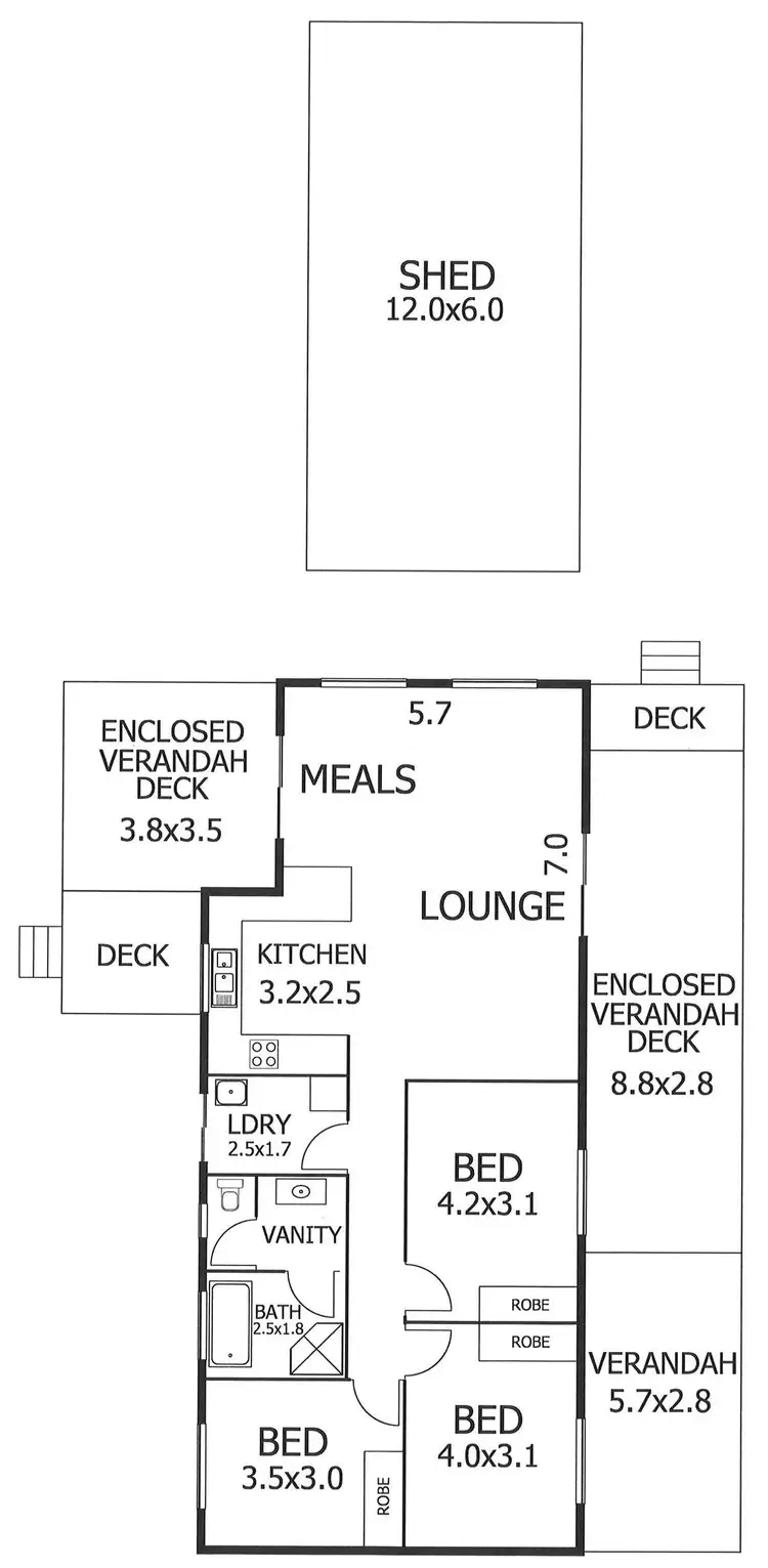 Floorplan of Homely house listing, 37 Rayson Street, Murray Bridge SA 5253