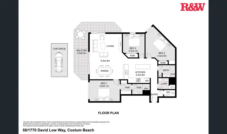 Floorplan of Homely unit listing, 58/1770 David Low Way, Coolum Beach QLD 4573