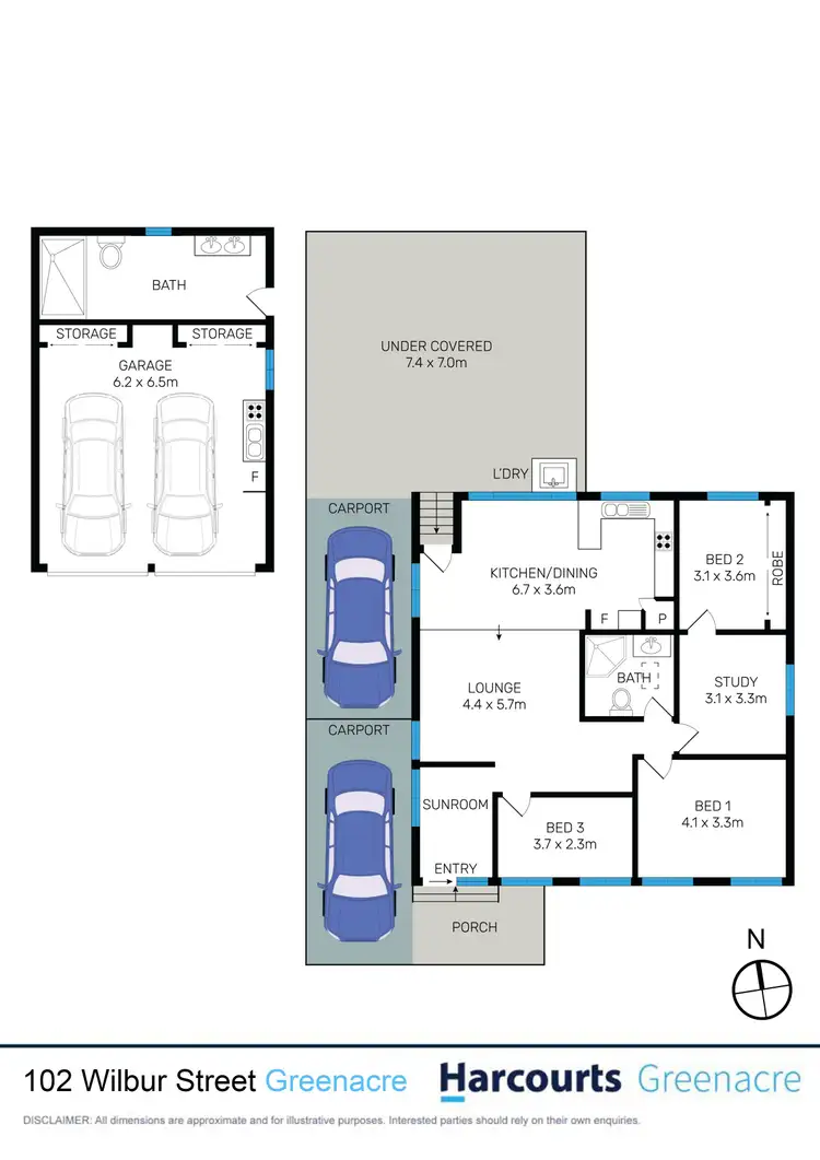 Floorplan of Homely house listing, 102 Wilbur Street, Greenacre NSW 2190
