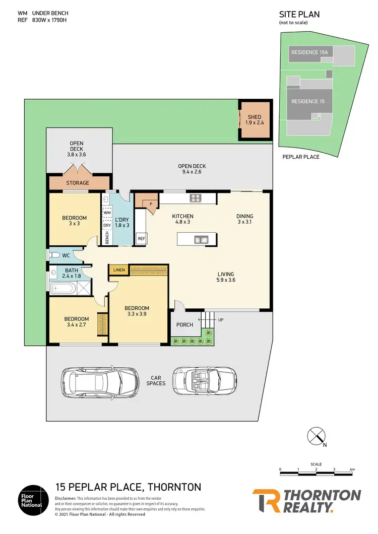 Floorplan of Homely house listing, 15 & 15a Pepler Place, Thornton NSW 2322