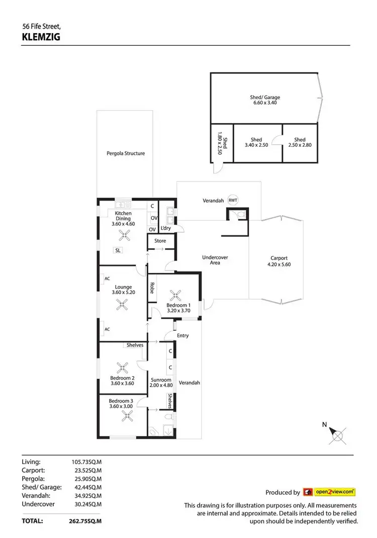 Floorplan of Homely house listing, 56 Fife Street, Klemzig SA 5087