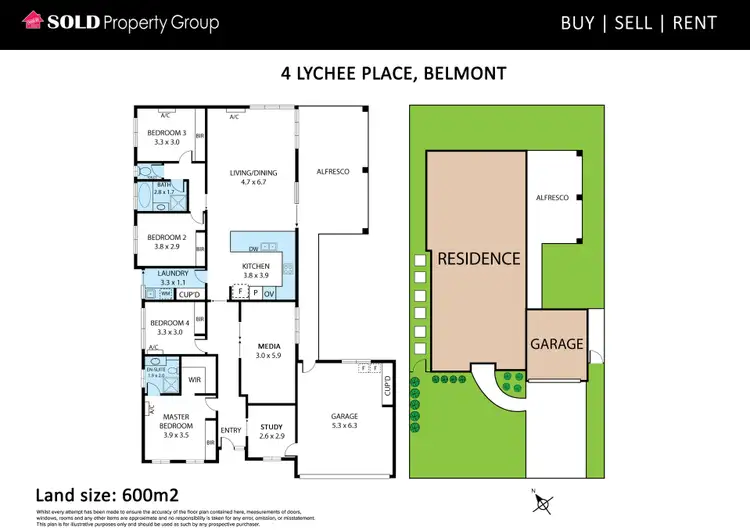Floorplan of Homely house listing, 4 Lychee Place, Belmont QLD 4153