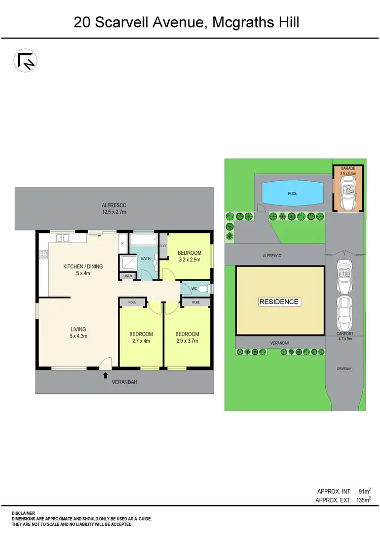 Floorplan of Homely house listing, 20 Scarvell Avenue, Mcgraths Hill NSW 2756