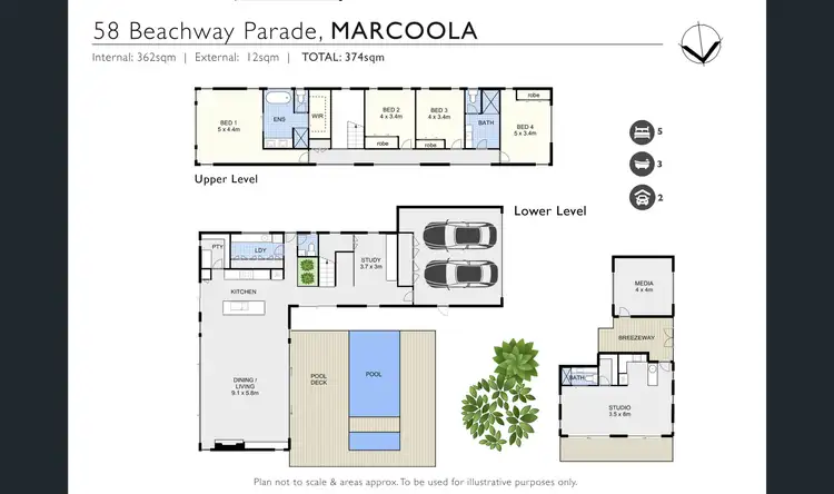 Floorplan of Homely house listing, 58 Beachway Parade, Marcoola QLD 4564