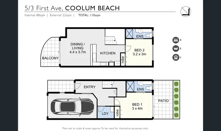 Floorplan of Homely unit listing, 5/3-5 First Avenue, Coolum Beach QLD 4573