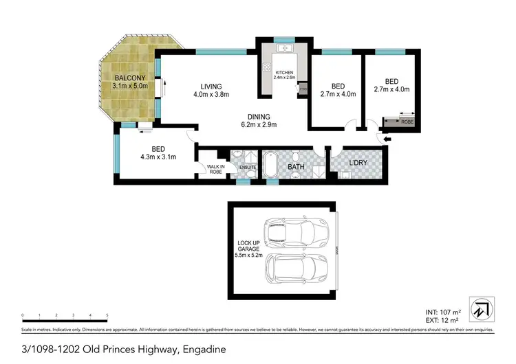 Floorplan of Homely apartment listing, 3/1098-1102 Old Princes Highway, Engadine NSW 2233