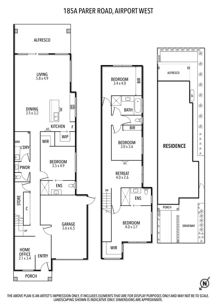 Floorplan of Homely house listing, 185a Parer Road, Airport West VIC 3042