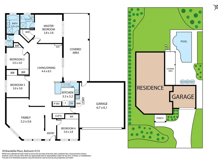 Floorplan of Homely house listing, 30 Brandella Place, Belmont QLD 4153
