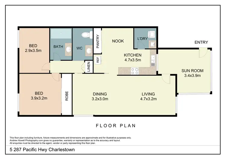 Floorplan of Homely unit listing, 5/287 Pacific Highway, Charlestown NSW 2290