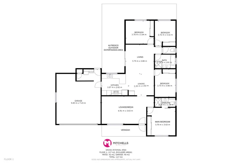 Floorplan of Homely house listing, 21 Joselyn Drive, Point Vernon QLD 4655