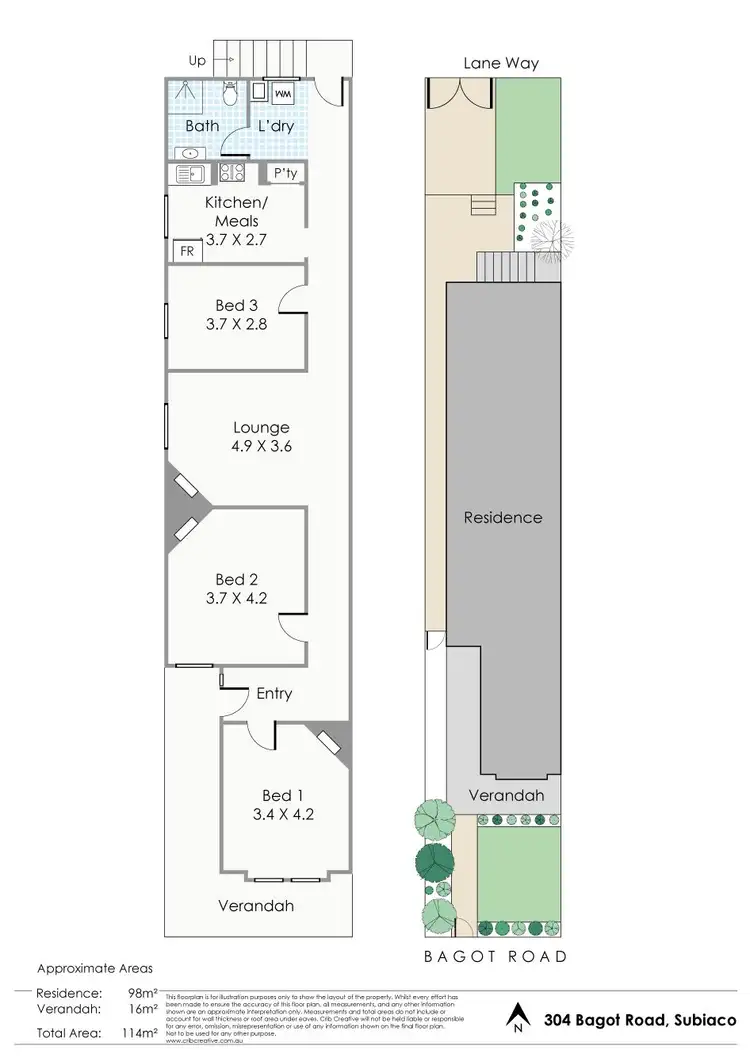 Floorplan of Homely house listing, 304 Bagot Road, Subiaco WA 6008
