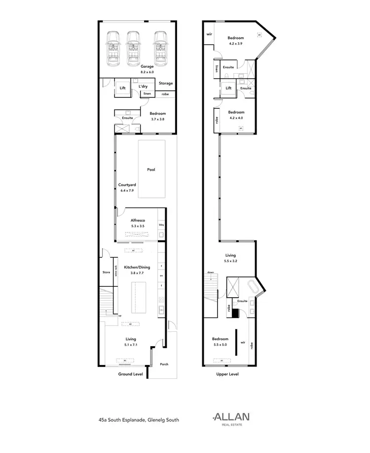 Floorplan of Homely house listing, 45A South Esplanade, Glenelg South SA 5045