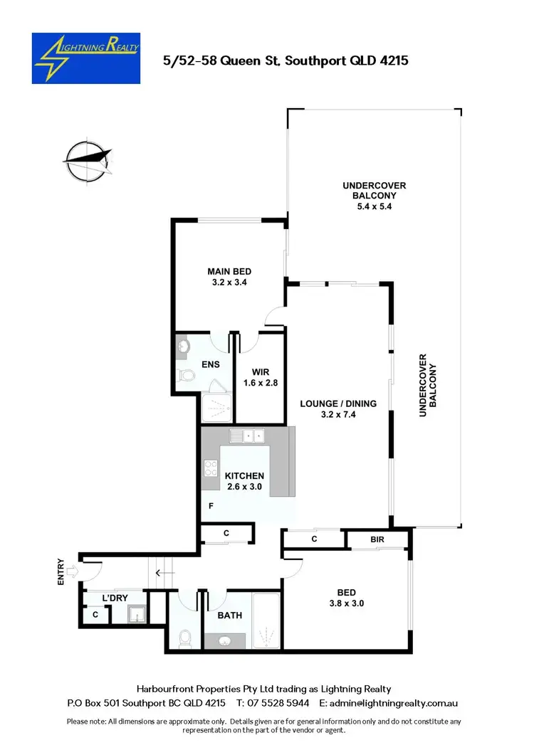 Floorplan of Homely apartment listing, 5/52-58 Queen Street, Southport QLD 4215