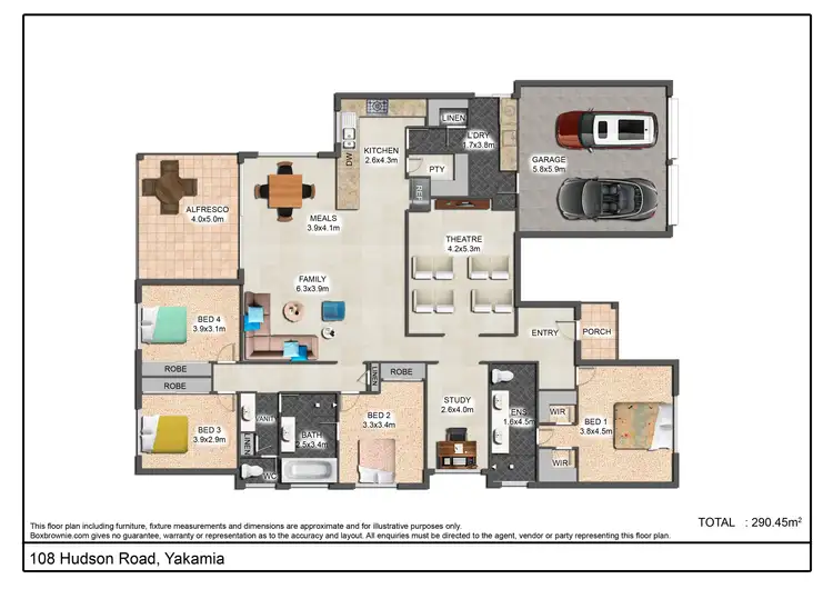 Floorplan of Homely house listing, 108 Hudson Road, Yakamia WA 6330