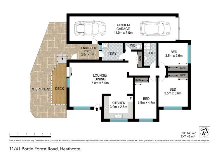 Floorplan of Homely villa listing, 11/41 Bottle Forest Road, Heathcote NSW 2233