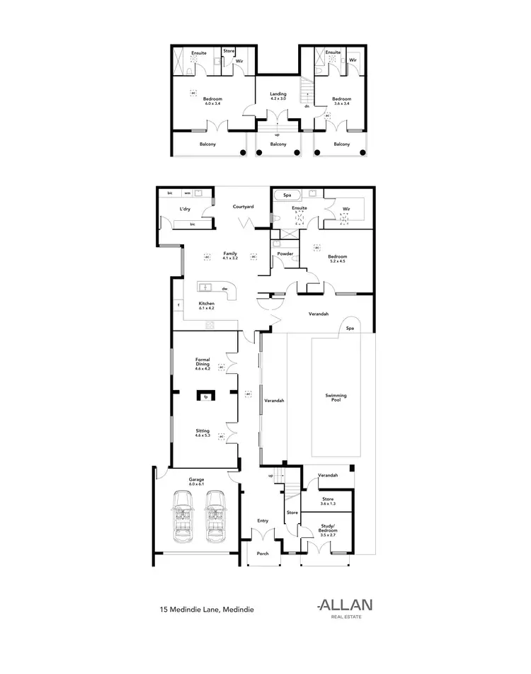 Floorplan of Homely house listing, 15 Medindie Lane, Medindie SA 5081