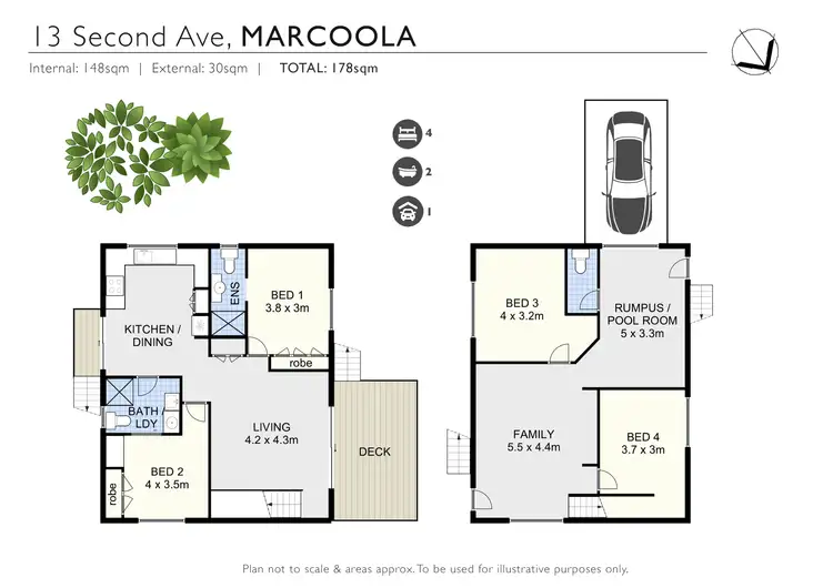 Floorplan of Homely house listing, 13 Second Avenue, Marcoola QLD 4564