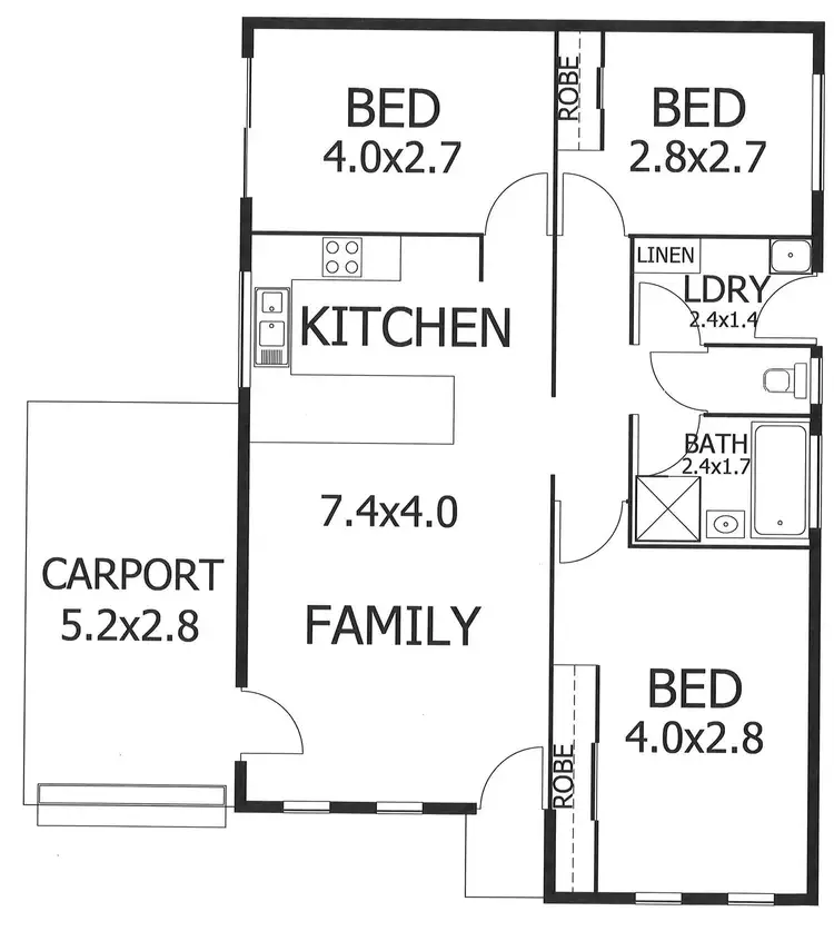 Floorplan of Homely house listing, 42C Hawke Road, Murray Bridge SA 5253